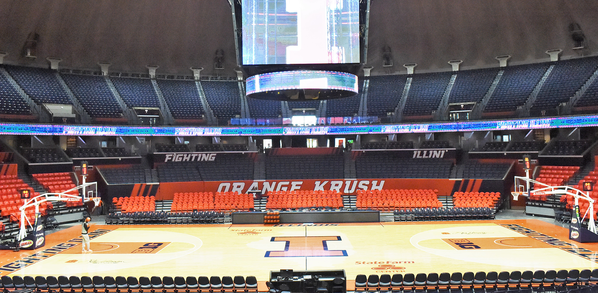 State Farm Center Before After Fighting Illini Athletics